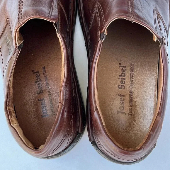 Josef Seibel Brown Leather Slip On - Picture 4 of 12
